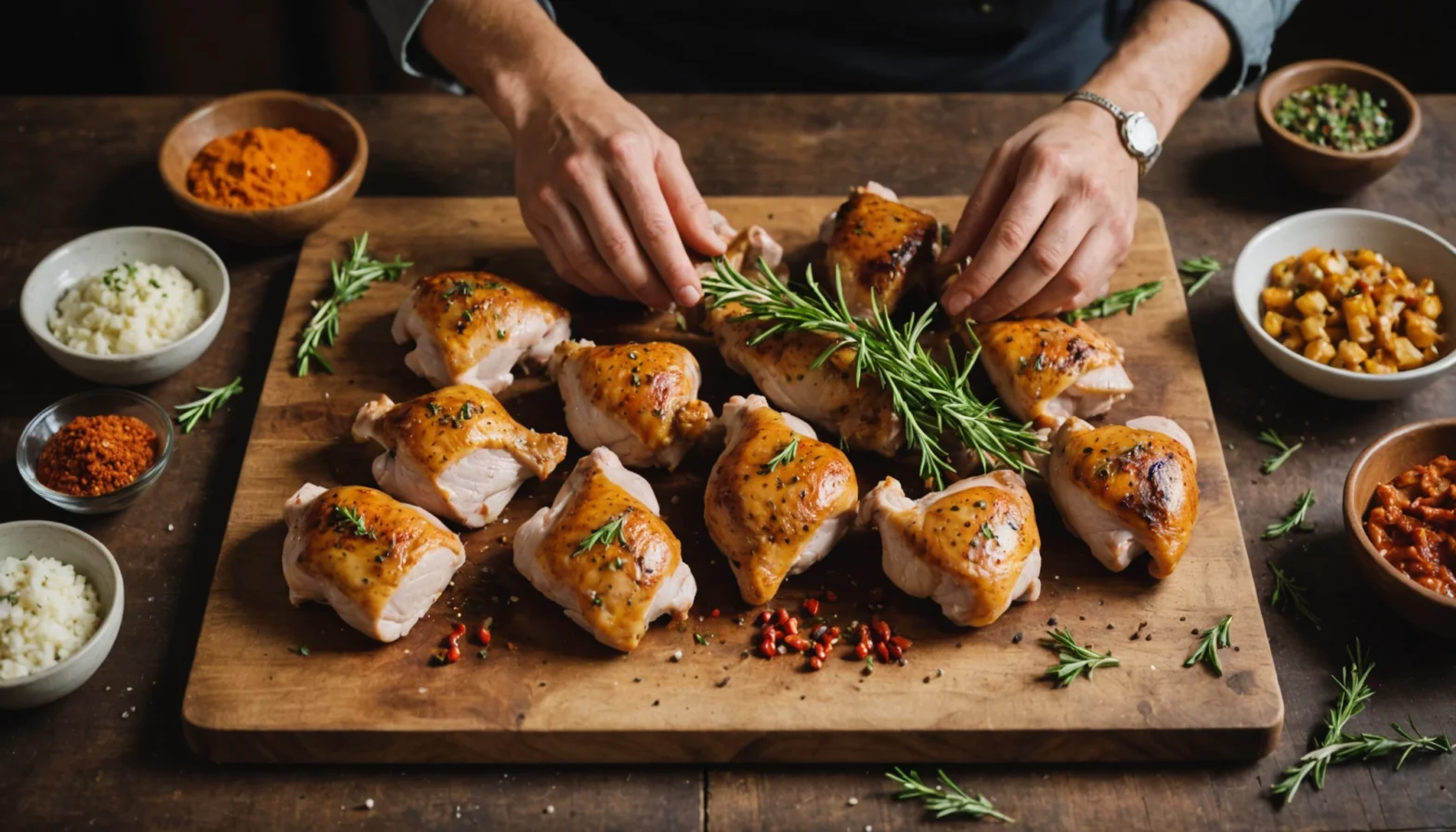 cuisse de poulet cru
